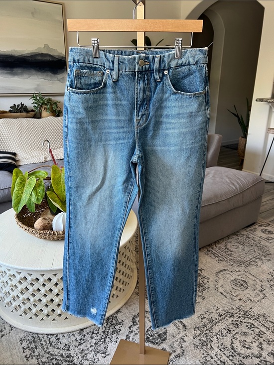Good American Denim - Good American Light Blue Slim Straight Jeans